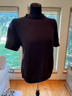 Womens Short Sleeve Knit Sweater Size XL